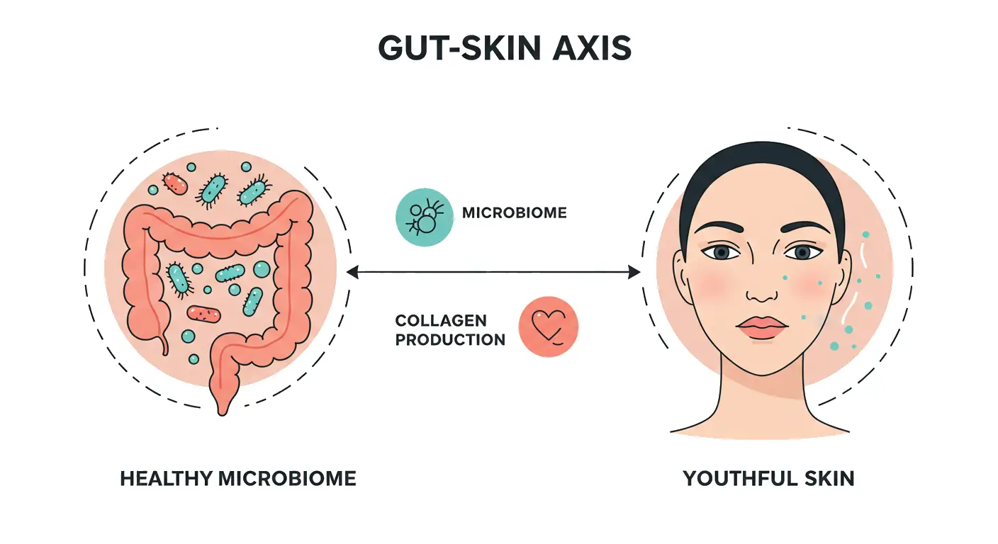 Gut-Skin Axis Infographic